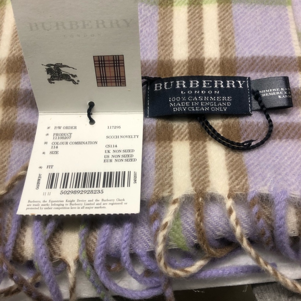 Authentic Burberry cashmere scarf